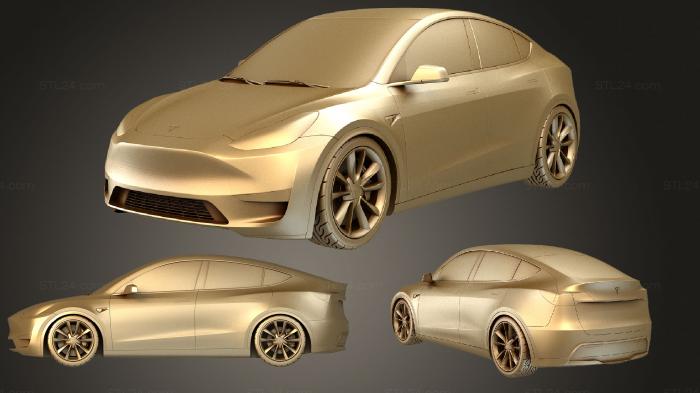 Автомобили и транспорт (Тесла до 2021 года, CARS_3562) 3D модель для ЧПУ станка